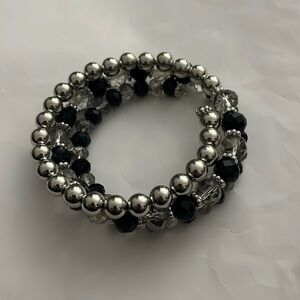 *Gimme* *Gimme* Black Iridescent Coil Bracelet